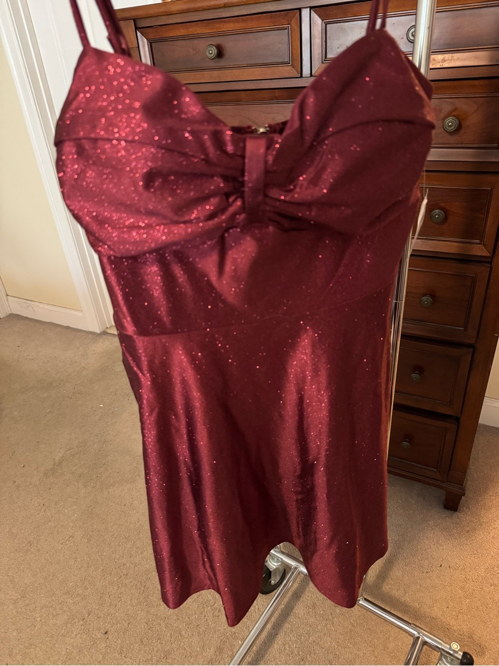Windsor Sparkling Wine Red Party Mini Dress